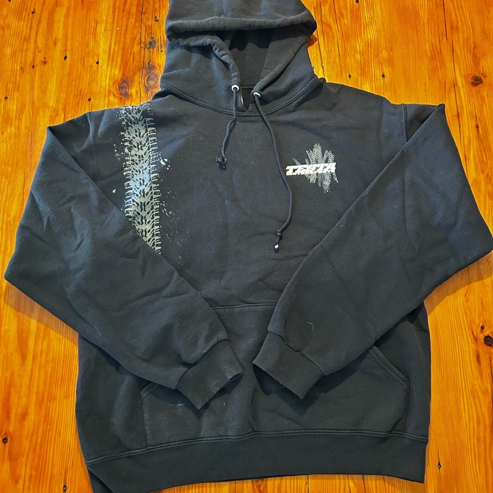 Jerzees Black Graphic Motocross Hoodie